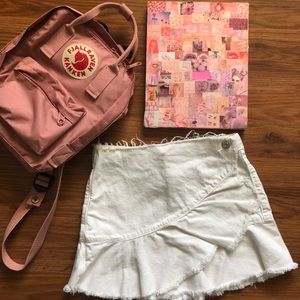 ZARA white girls wrap skirt